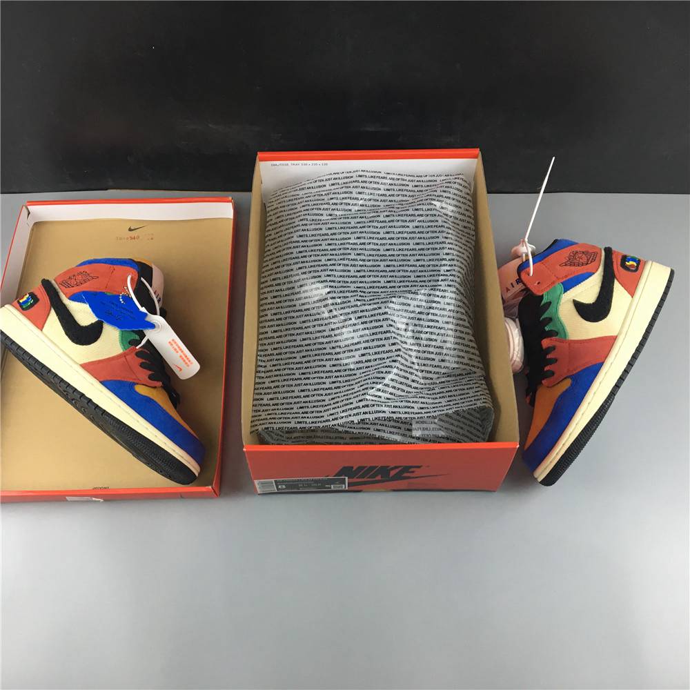 Blue The Great x Air Jordan 1 Mid Fearless CU2805-100